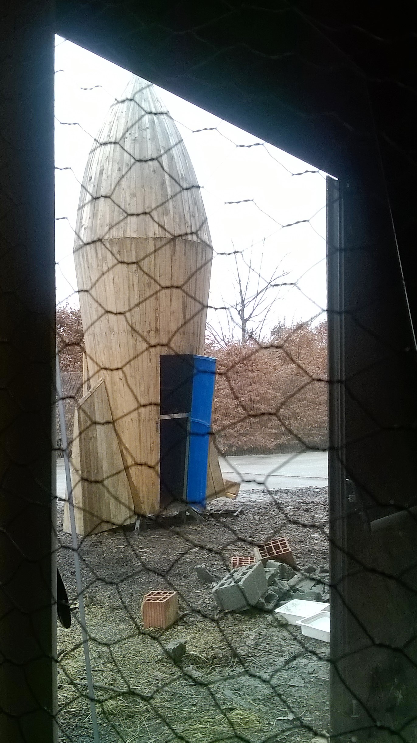 2015 Petrit Halilaj Space Shuttle in the Garden a